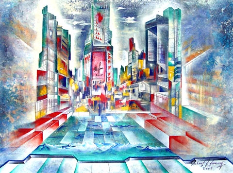 „TIME SQUARE“ Zyklus New York, Acryl, 60 x 80 cm